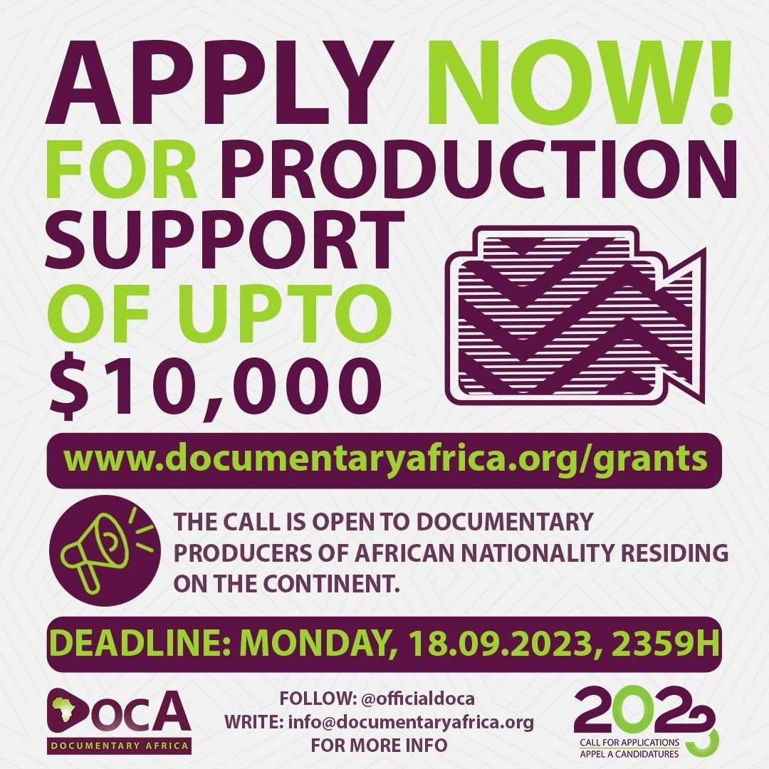 O ye documentary filmmakers in Nigeria, this is for you! @officialDocA