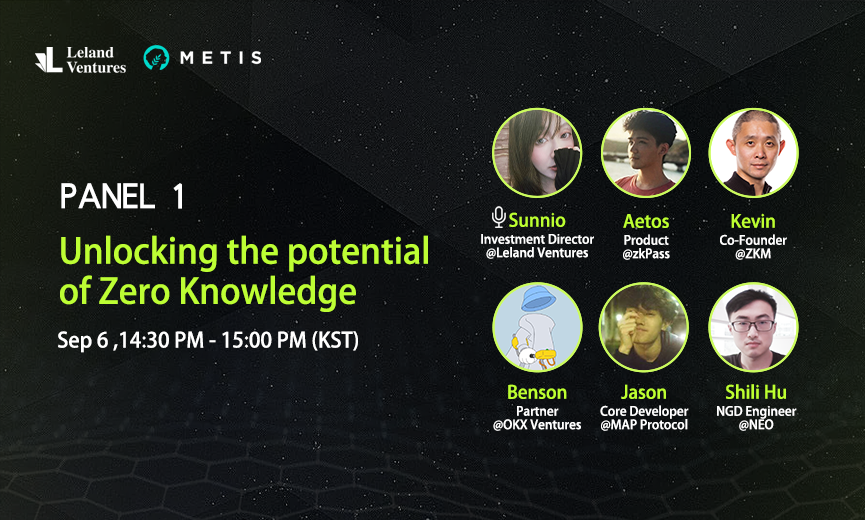 LelandVentures's tweet photo. 🎙️Join us for a thought-provoking panel on "Unlocking the Potential of Zero Knowledge" at #BlockBuzzMeetup, on Sep 6th during #KBW2023.
Our esteemed speakers are from @zkPass @ProjectZKM @OKX_Ventures @MapProtocol @Neo_Blockchain, hosted by @sunnio_zeng .
Stay tuned! 🥳 https://t.co/1bjqfJjy2b
