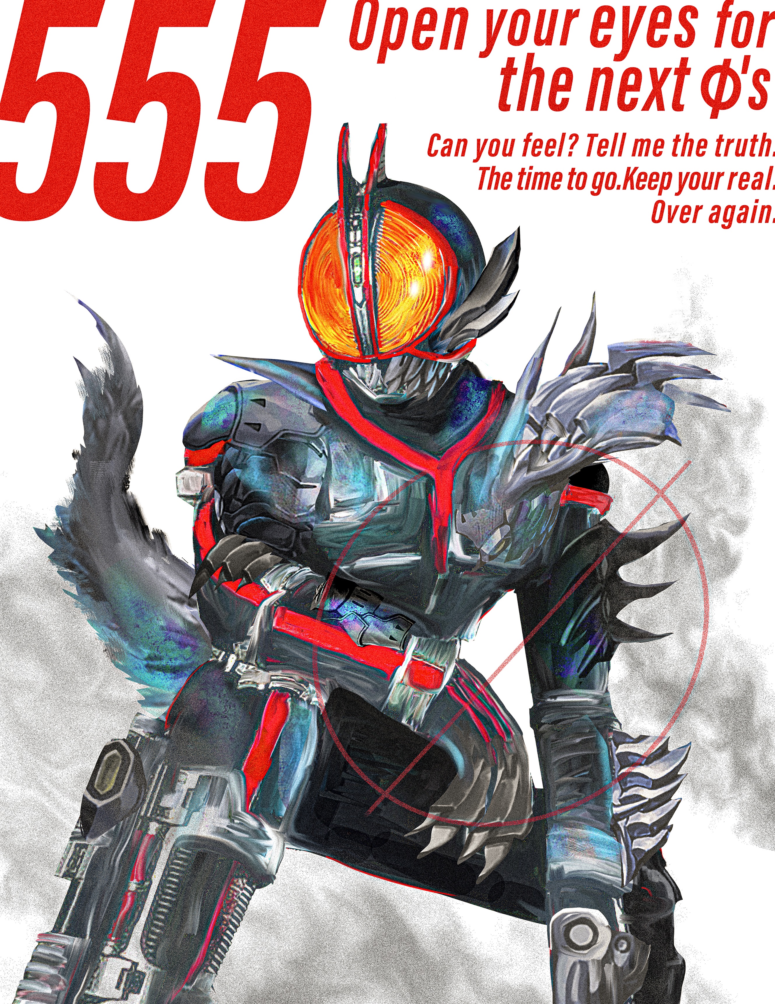 仮面ライダー555 ポスター Kamen Rider 555 (TV Series 2003–2004) - Technical