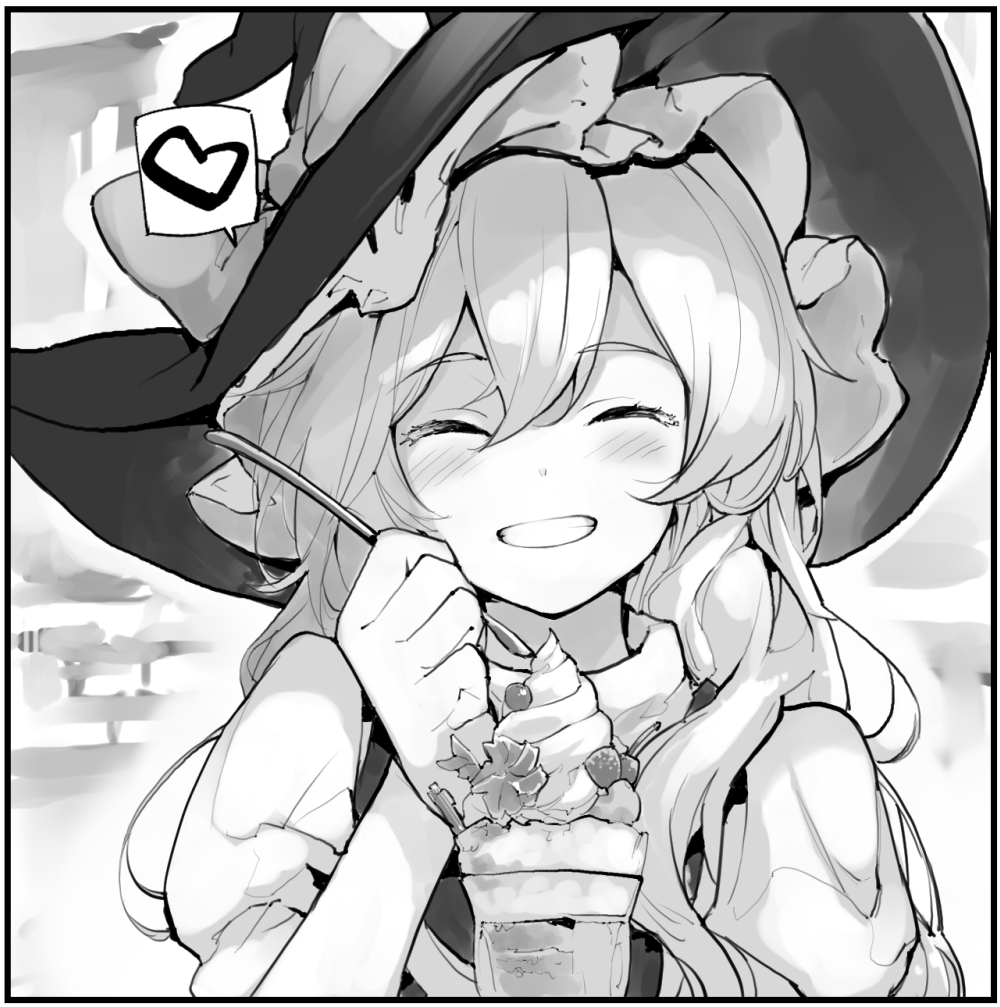 魔理沙にパフェを食べさせてみた 