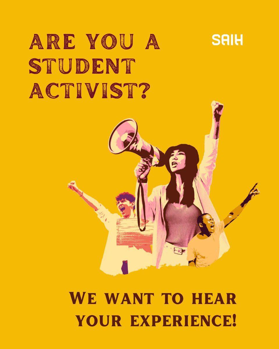 🚨Calling all university students! Share your valuable inputs to shape our second report on challenges faced by students+how authorities try to silence student activism. Your input will help protect and promote student activism globally! Take the survey: bit.ly/3OV7UZV