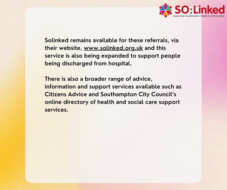 Service Update 👇
@SouthamptonCit2 
#solinked #communityservice #Partnership #Southampton