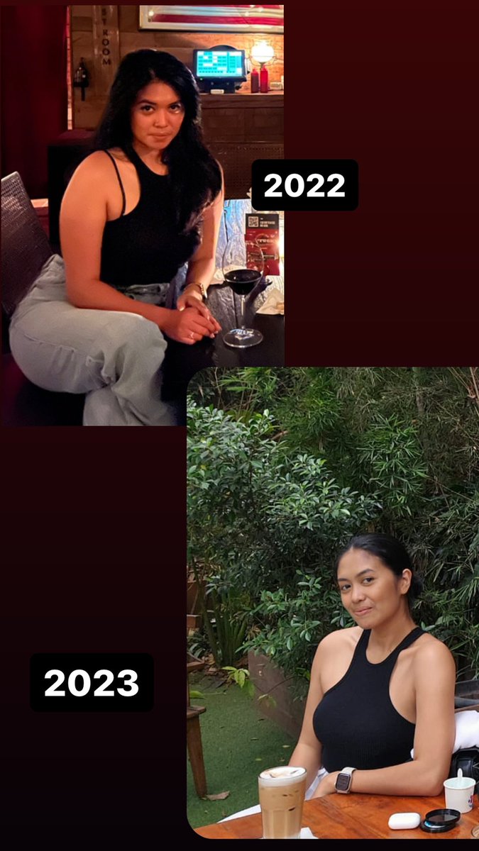 Progress setahun yg terlihat signifikan di body shape tp klo diliat BB cuman turun 4kg.