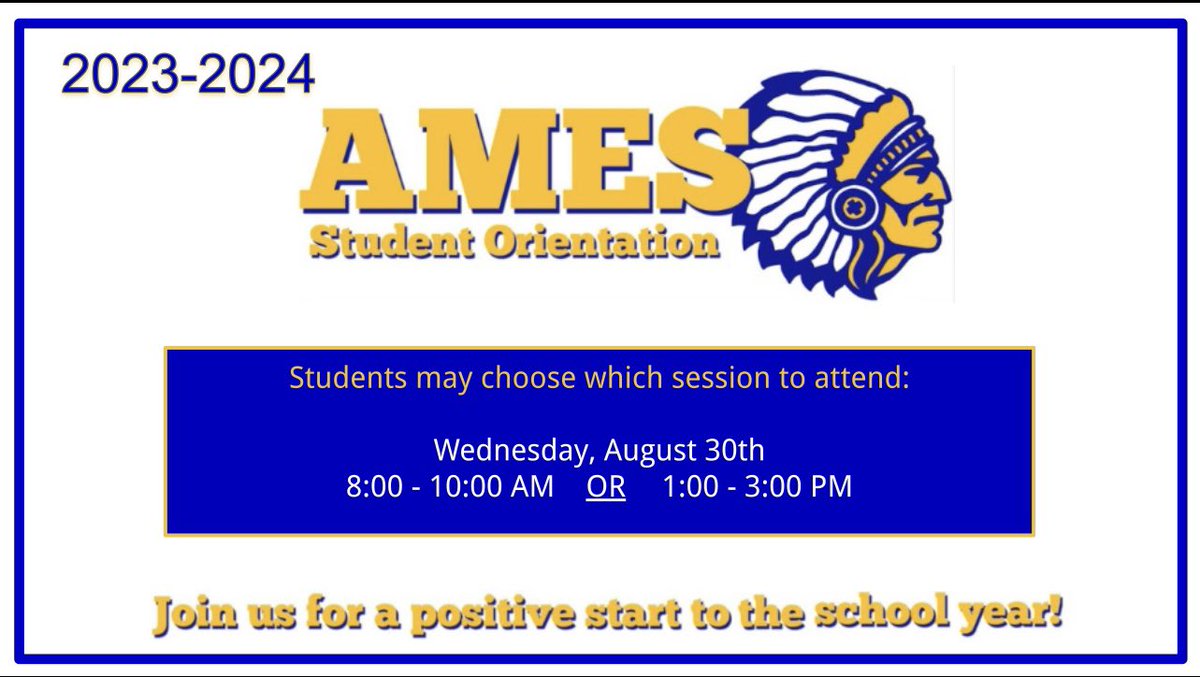 AmesChiefs's tweet photo. We are looking forward to meeting the Class of 2027 today! https://t.co/XGMNhLt2ip