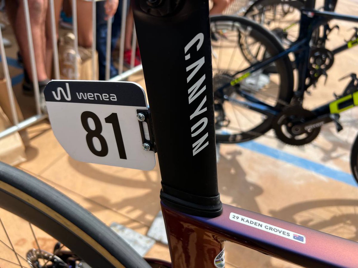 lavuelta's tweet image. 🙋🏻‍♂️ ¿Quieres conseguir la placa del dorsal de la bici de 🇧🇪🇦🇺 @kaden_groves firmada? ✅ ¡Haz RT a este post y podrás participar en el sorteo! 

🙋🏻‍♂️ Fancy winning 🇦🇺 @kaden_groves's signed frame number? ✅ RT this post to enter the draw!  

@wenea_es | #LaVuelta23