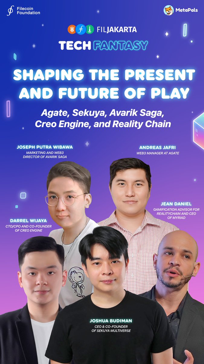 Just a few more days before FIL Jakarta!  

Catch @Danny_MyriadSoc, our gamification advisor who will be speaking in the event.  

Head on over to fil-jakarta.io/register and register NOW to receive amazing prizes and exclusive merchandise!