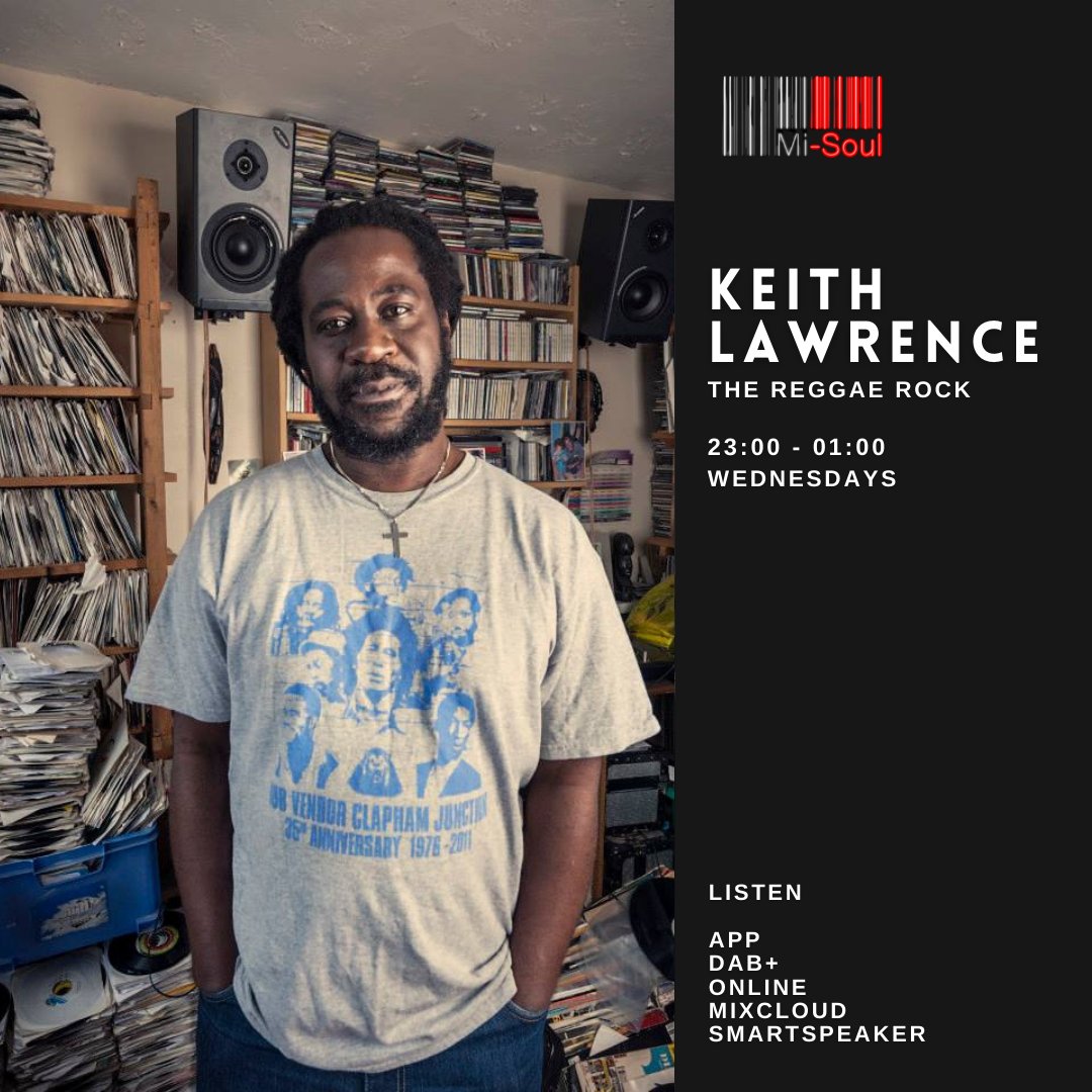 djkeithlawrence's tweet photo. The Reggae Rock tonight &amp; every Weds 11pm gmt, 5pm J.A time, 6pm US time on https://t.co/wpvE37D3NE DAB plus to London &amp; Brighton, Apps &amp; smartspeaker.
New tunes in all styles with some quality revives thrown in. Lock in!! #newreggae  #revivalreggae #DJKeithLawrence @misoulradio https://t.co/hyovNNuEXv