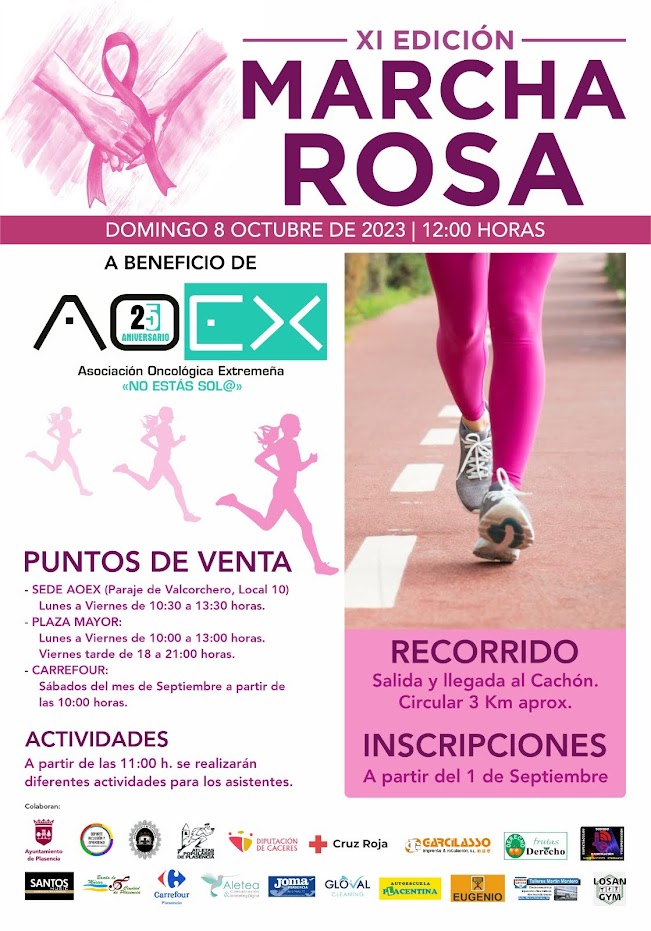 En Garcilasso, no solo imprimimos y diseñamos, también imprimimos esperanza, solidaridad y apoyo. Nos llena de emoción y orgullo anunciar que hemos tenido el honor de colaborar con <a href="/AOEXPlasencia/">Aoex Plasencia</a> ,  en la XI edición de la Marcha Rosa.