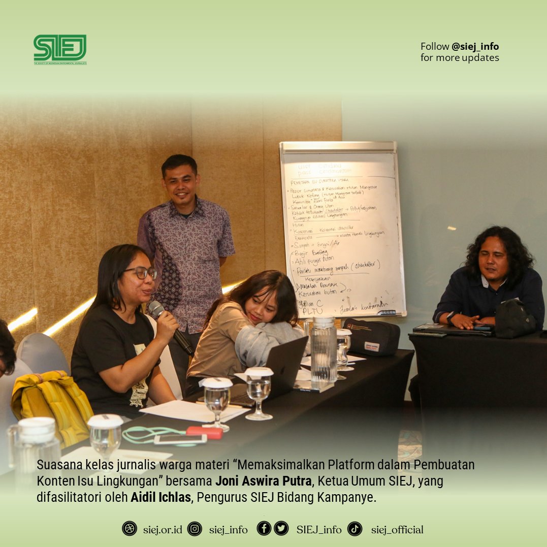 Jurnalis Lingkungan | SIEJ tweet media