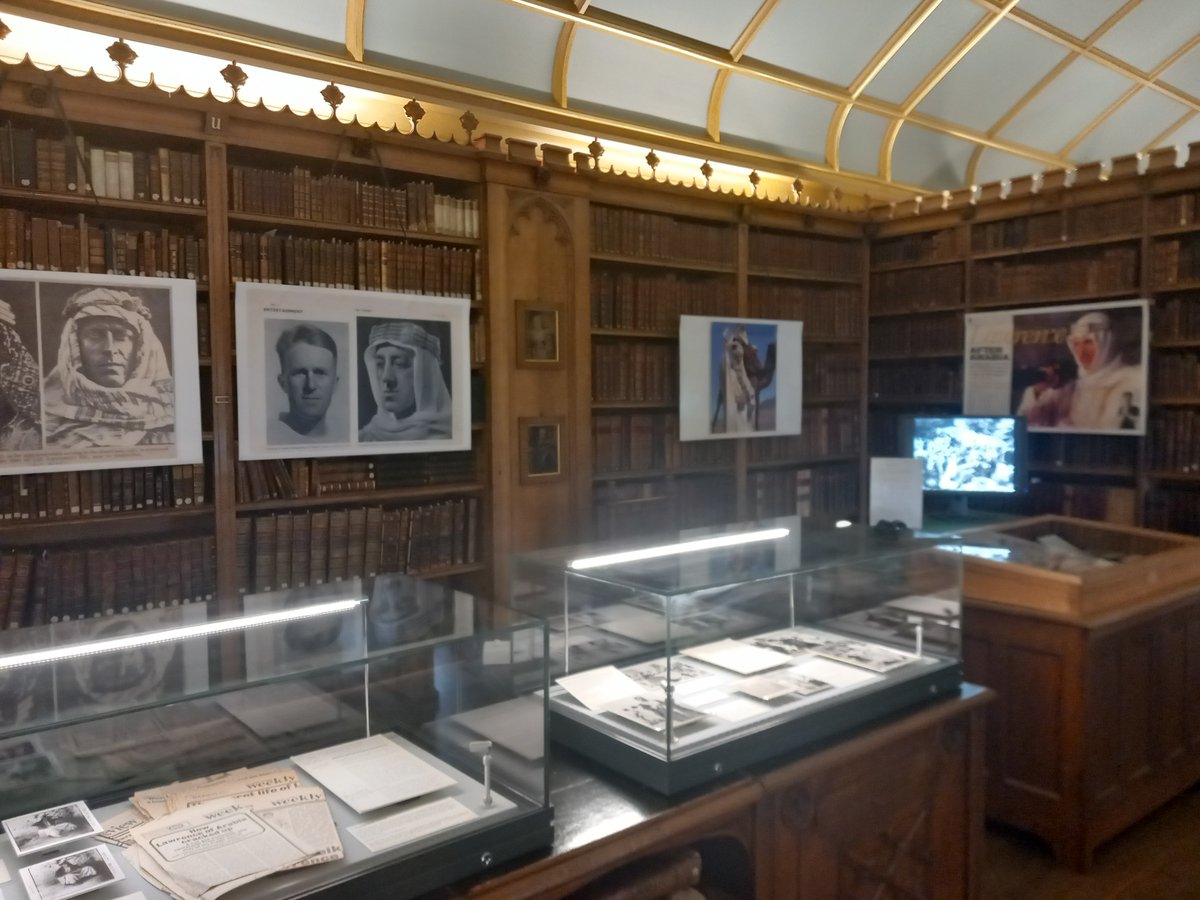 ArchiveWilson's tweet photo. Looking forward to welcoming delegates to our conference Writing Lawrence and his World this afternoon for a special opening of our Lawrence in Fragments exhibition to kick off proceedings!

Now with added Arabian rug owned by Lawrence!
https://t.co/QXIJkfu7qK

@MagdLibAndArch https://t.co/Dcv75JCwo5