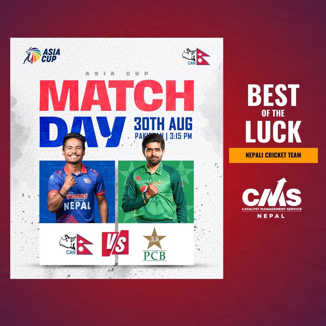 cmsnepal's tweet photo. 𝐒𝐞𝐧𝐝𝐢𝐧𝐠 𝐭𝐡𝐞 𝐁𝐞𝐬𝐭 𝐖𝐢𝐬𝐡𝐞𝐬 𝐭𝐨 𝐭𝐡𝐞 𝐍𝐞𝐩𝐚𝐥𝐢 𝐂𝐫𝐢𝐜𝐤𝐞𝐭 𝐓𝐞𝐚𝐦 𝐟𝐨𝐫 𝐀𝐬𝐢𝐚 𝐂𝐮𝐩 𝟐𝟎𝟐𝟑!
🇳🇵🆚🇵🇰 Let the battle begin!
#weCAN #AsiaCup2023 #NEPvsPAK #CMSNepal https://t.co/tQAKlxG95O