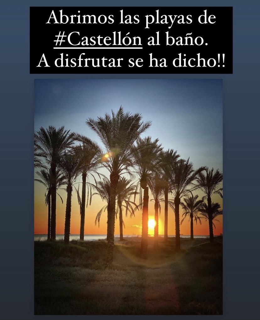 Ya se puede disfrutar de las #playasdeCastellón ⛱️☀️🌊🩱🐚