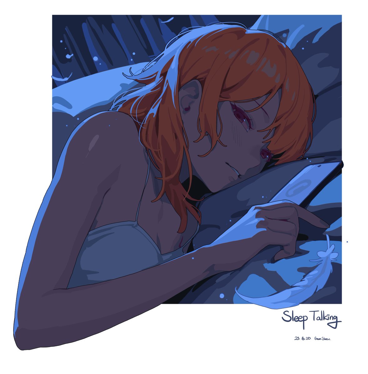 小鳥遊キアラ 「#KFPicassoMy Playlist_Sleep Talking(Kiar」|Gum Shrewのイラスト