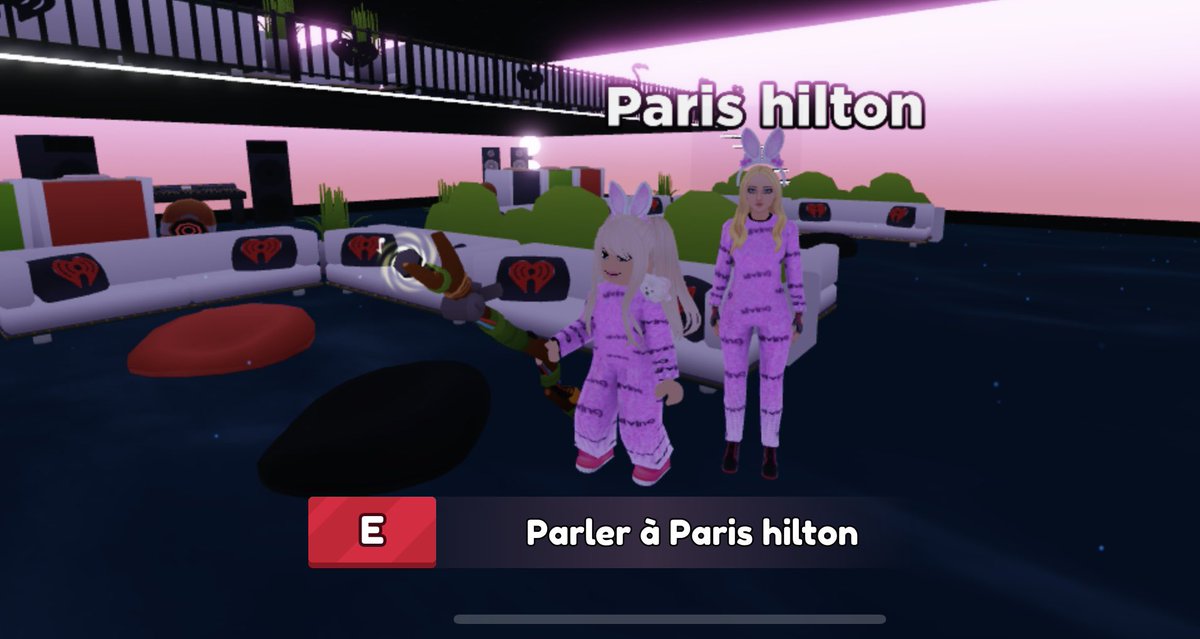 chainqueenverse's tweet image. Having a blast at the 11:11 club in my favorite outfit: Pink 🩷Sliving✨ bodysuit, white and pink bunny ears. Exploring the #Slivingland world by @ParisHilton in @Roblox . 🎉💖 #Metaverse #RobloxAdventures #ParisHilton #digitalfashion #robloxgame #robloxavatar #robloxavatar