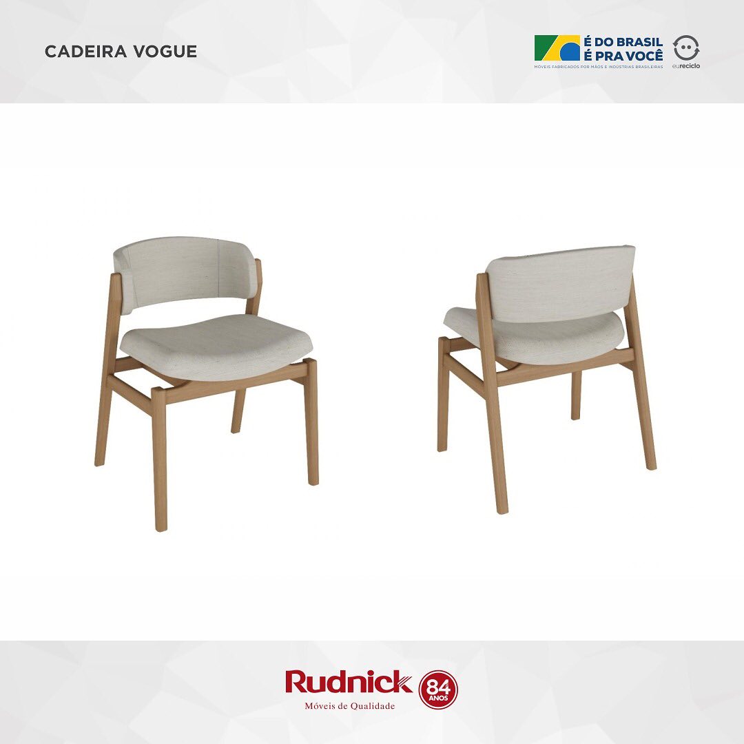 moveisrudnick's tweet photo. CADEIRA VOGUE II
Cadeira com pés em madeira maciça / Encosto e assento curvo estofado / Encosto estofado na parte de trás, somente no tecido 3U / Produto montado.
Confira: https://t.co/AqT9nc5XUv
#Móveis #Rudnick #RudnickMóveis #MóveisRudnick #MóveisDeQualidade #CadeiraVogueII https://t.co/YO1pxN4H5i