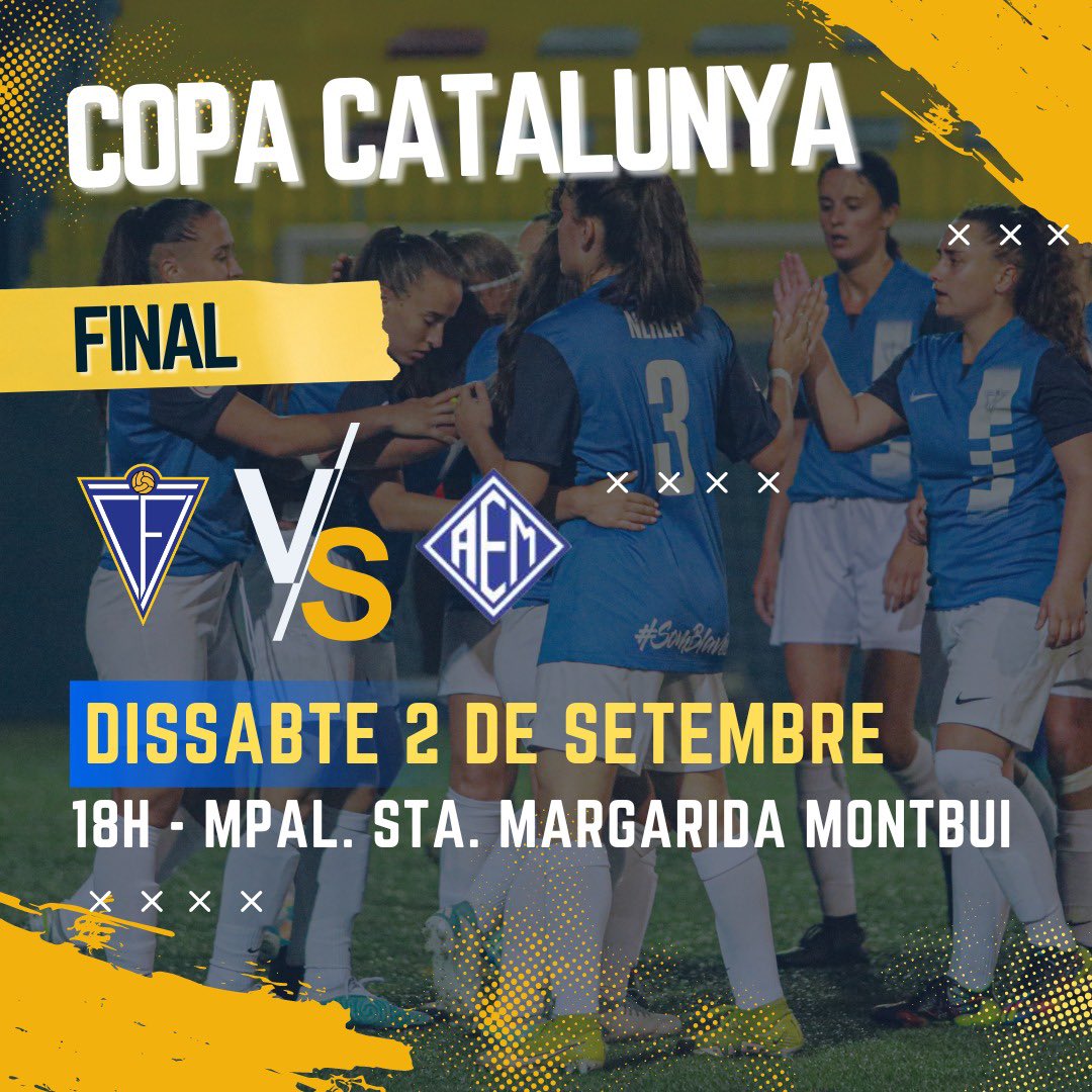 🙌🏻 S’APROPA LA FINAL I ES NOTA A L’AMBIENT! 

Les blaves tenen l’oportunitat de guanyar un doblet històric, aconseguint alçar la Copa Catalunya!

Vens a animar-nos a Santa Margarida de Montbui? 🥁

#SomBlaves #CopaCatalunya