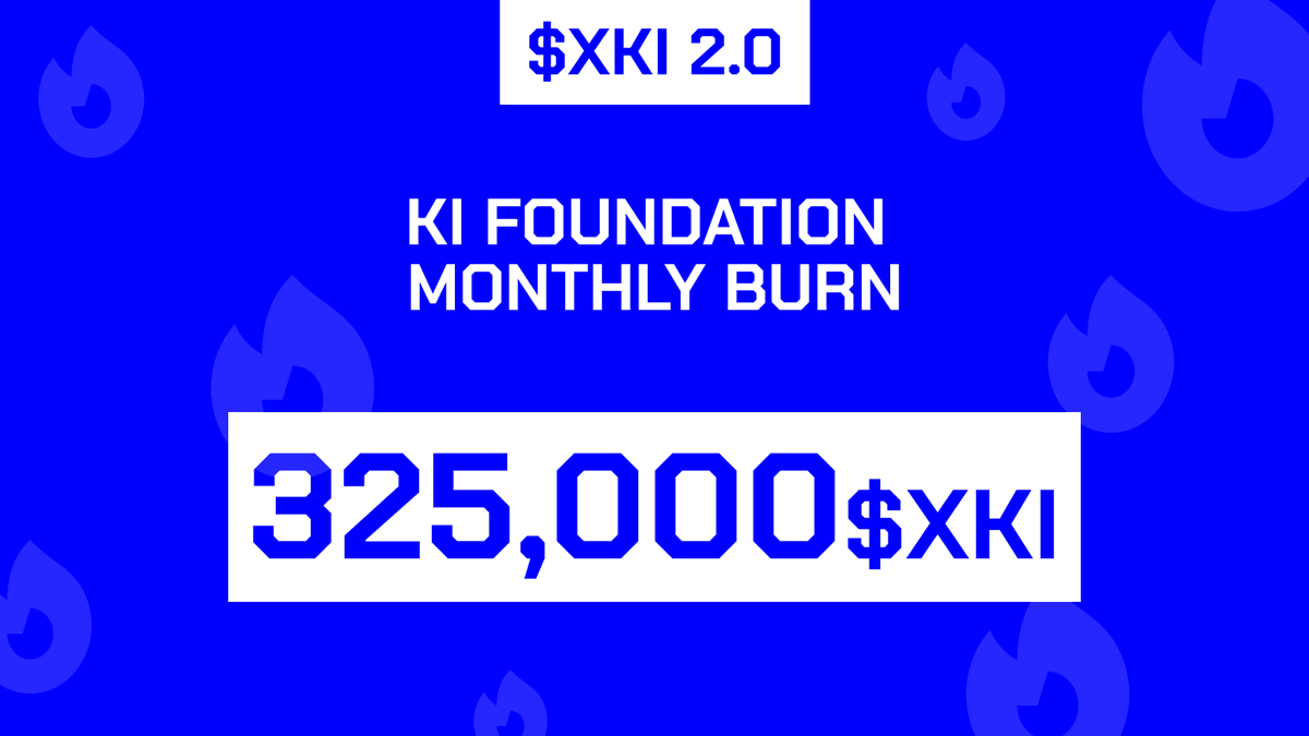 🛰️ MONTHLY BURN UPDATE 🛰️

Something fiery happened this morning…

The Ki Chain has undergone its first Monthly Burn:
325,000 $XKI (≈ 8,500$) were burned 🔥 as part of the  burn conducted by the Ki Foundation.

More details: 🧵 👇