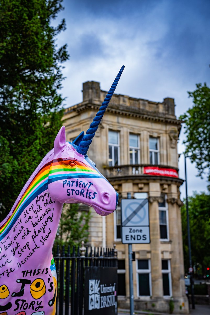 Have you spotted this lovely Unicorn outside our Bristol office?🦄 This is one of 60 Unicorns dotted around Bristol, decorated by a variety of artists in support of Leukaemia Care!