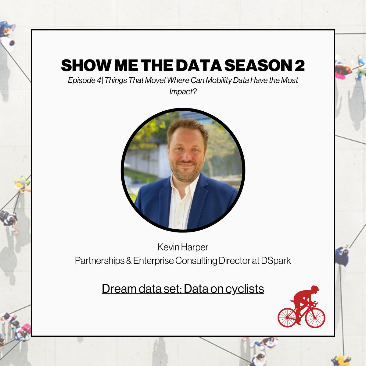 🚴‍♂️On Episode 4 of Season 2 of the #SMTD podcast, Kevin talk about his dream dataset, 'cycling data'! At DSpark, travel mode data is tricky due to speed ambiguity—pedestrians can look like vehicles! Listen to the conversation again here: 🎧 bit.ly/smtd-s2e4