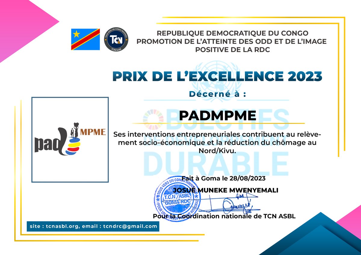 Unité nationale de Coordination du PADMPME tweet media