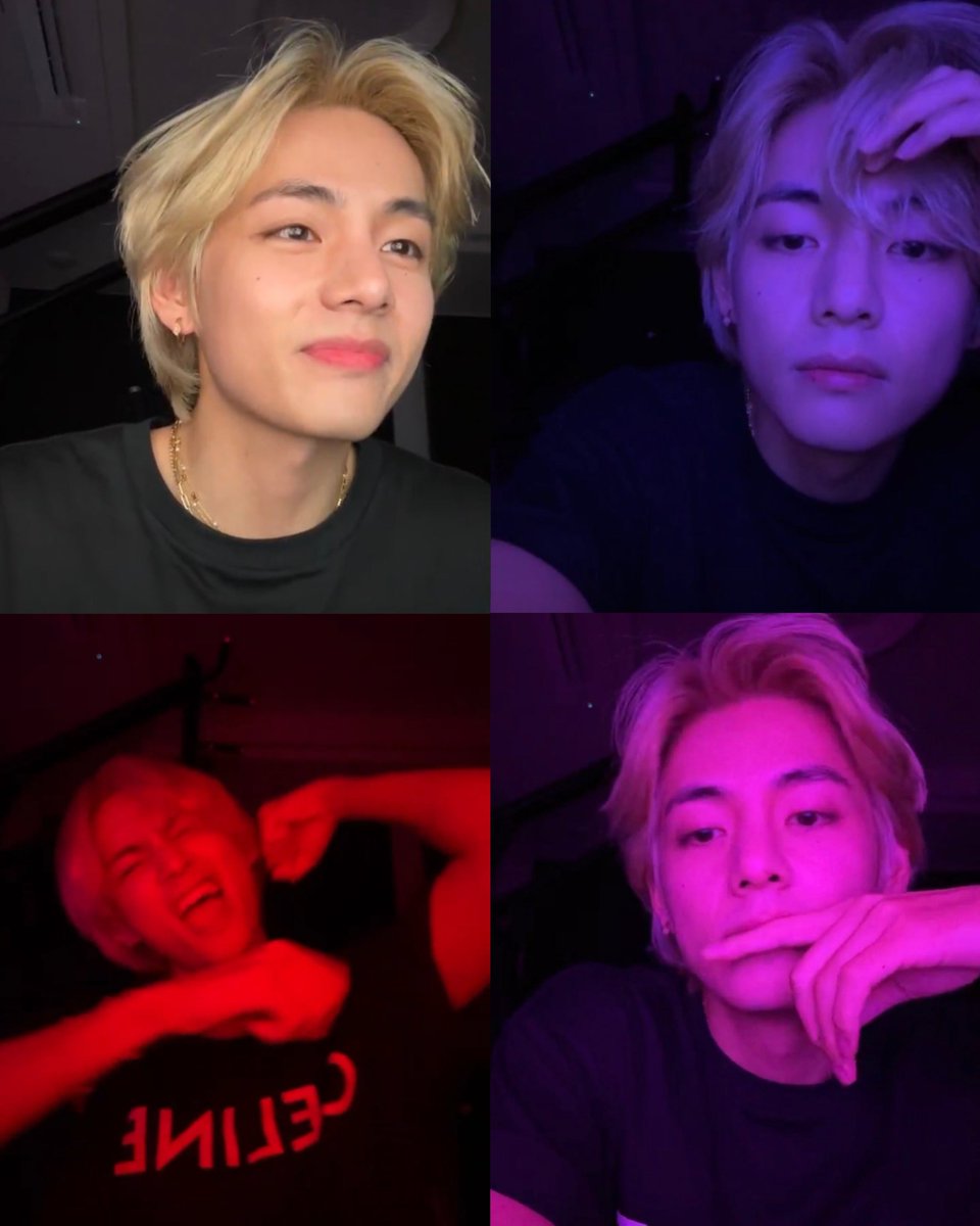 taehyung and his color lights