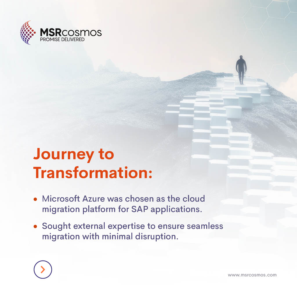 MSR_Cosmos's tweet image. Witness how MSRcosmos empowered a global supply chain leader with seamless SAP migration to Microsoft Azure, driving digital transformation, cost efficiency, and robust system resilience. lnkd.in/g-Shd7NU #SAPMigration #DigitalTransformation