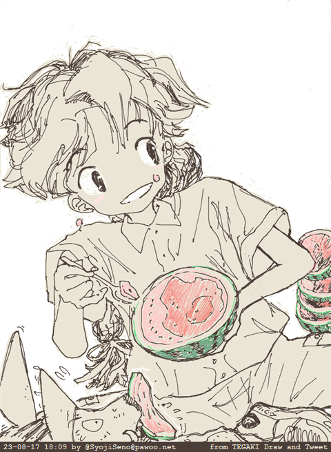 「#今月描いたイラストを晒そう ・「バナナの花は炒めるとおいしいんですって」・「こ」|せのしょのイラスト