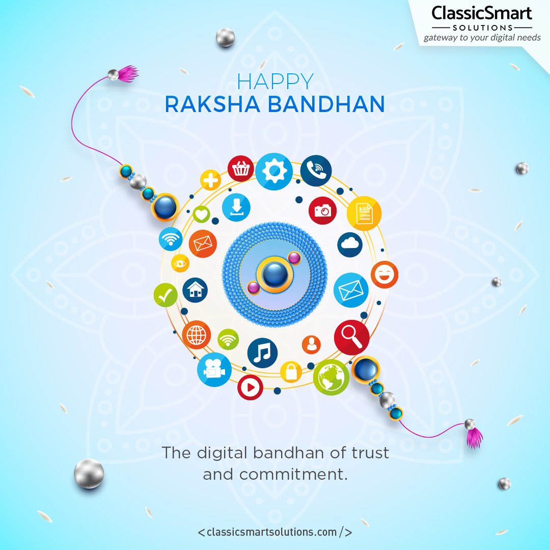 classicsmart9's tweet photo. Wishing you a joyous Raksha Bandhan, where the bond of trust and commitment with Classic Smart Solutions shines through.

#HappyRakshaBandhan2023 #rakhispecial #rakshabandhan #rakhi2023 #softwarecompany #digitalagency #socialmediamarketing #brothersisterlove #itsolutions https://t.co/yhJ2gwCqhf
