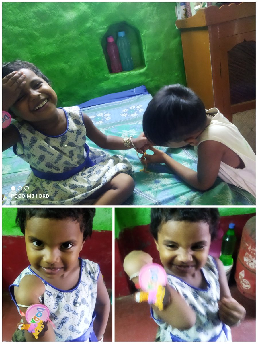 Witnessed a cute Rakhi moment: My little cousin sister had a rakhi tied to her hand by a little kid. Got me thinking - why is the 'protective brother' norm one-way? Let's break stereotypes and celebrate sibling care and support regardless of gender! ❤️#RakhiBonding #BreakTheNorms