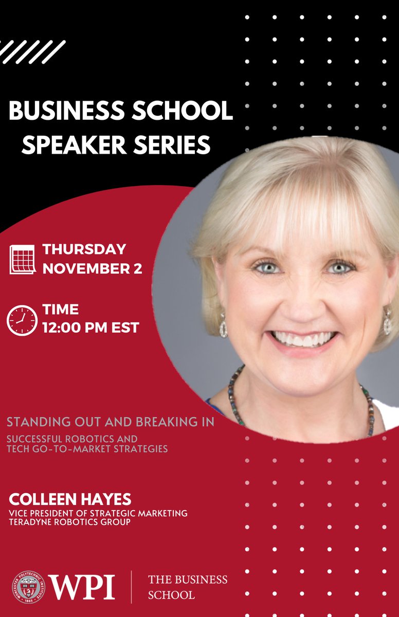 It's happening!!! We are launching our Inaugural Business Week this October 30th through November 3rd! Join us for some amazing events, guest speakers, panels, and more! 

wpi.edu/news/calendar/…

#wpi #businessschool #wpimeansbusiness #businessweek