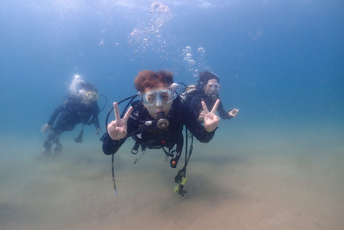 dive_kroon's tweet image. 8月修道大学ダイビングサークルさんとライセンス講習