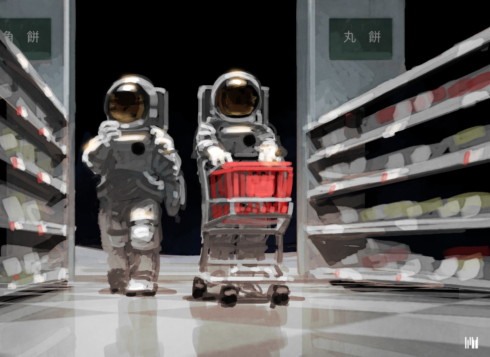 #スーパームーン
「お餅ばっかりだな」