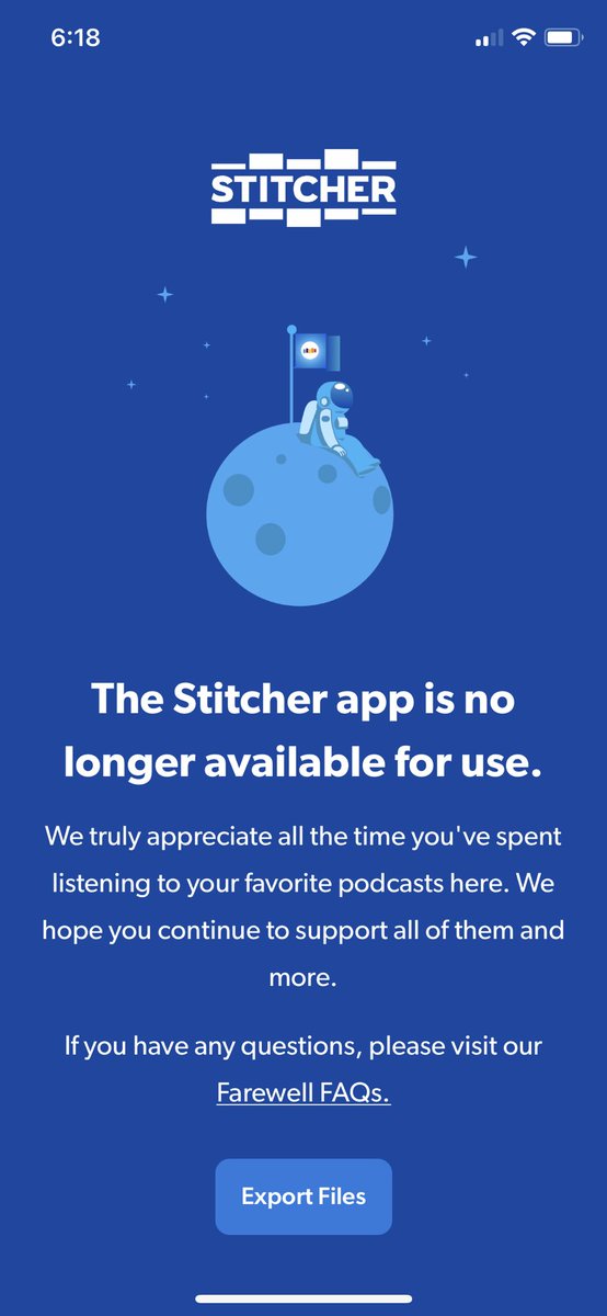 bwindham's tweet image. I am really going to miss this app. #stitcher