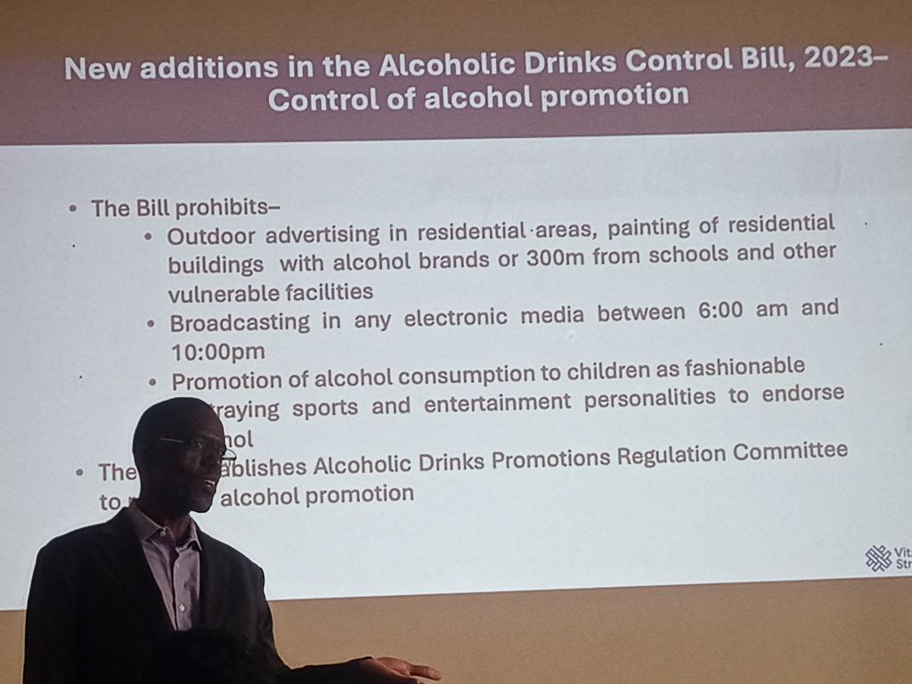 New additions in the Alcoholic Drinks Control Bill, 2023-
Control of alcohol promotion alcohol. ⤵️⤵️⤵️

The new law bans alcohol advertising in residential areas, on buildings, and on TV before 10pm.
#AlcPolPrio 
#AlcoholAwareness #AlcoholAwarenessKE