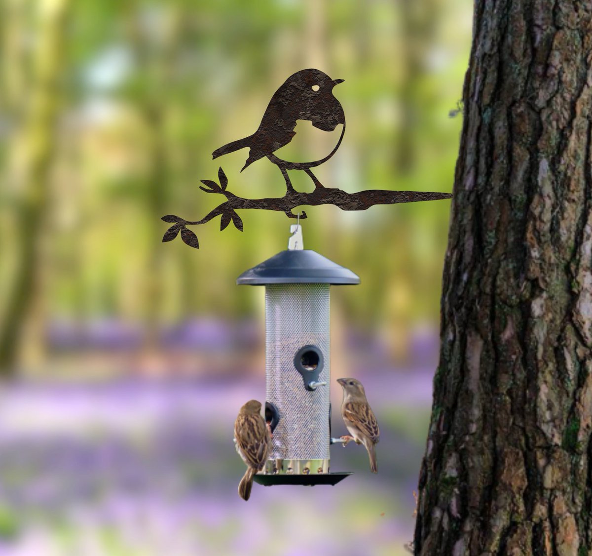 Robin Red Breast Metal Bird Feeder Hanger 
Perfect to feed all the hungry little birdies in your garden 🐦🍩
metalbirds.co.uk

#birdfeeders #robins #birdlovers #birdfeeding #birdsilhouette #metalart #metalbirds #ukbirds #birdlovers