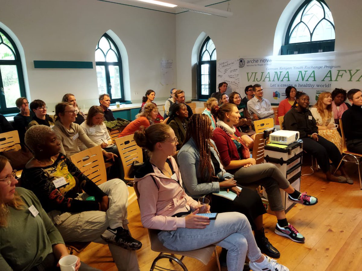 koeeorg's tweet image. The Vijana na Afya participants held a public event in Dresden, Germany to showcase the projects they have been conducting over the last one week.
@archenoVa 

#vijananaafya #exchangeprogram #koee #archenova #kenya #germany