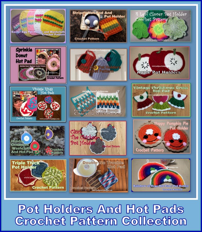 SaraSachCrochet's tweet image. Hot Pads And Pot Holders Crochet Pattern Collection - - - - …shpoochdesignsdogclothes.blogspot.com/2021/03/hot-pa… - - - - #hotpads #potholders #crocheting #crochetpatterns #crochetvideos