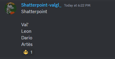 Shatterpoint_sp's tweet photo. Shatterpoint💥 https://t.co/Em8dq1SRpk