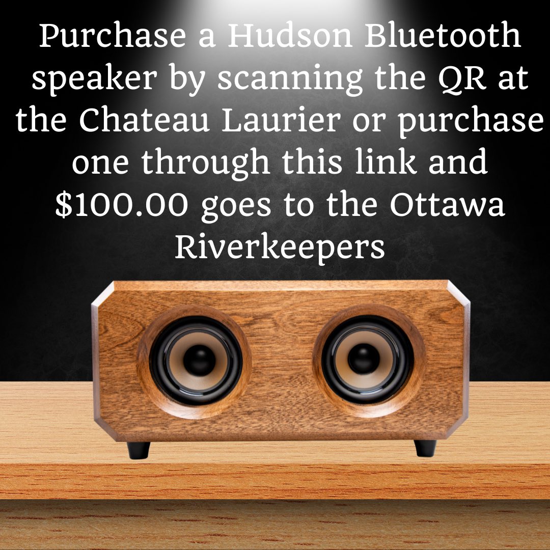 Many of you know we created an amazing partnership with the <a href="/fairmontlaurier/">Fairmont Laurier</a> hotel in #Ottawa.

With every purchase of our Hudson through the QR code at the hotel or the link below, $100.00 will be donated to <a href="/ottriverkeeper/">Ottawa Riverkeeper | Garde-rivière des Outaouais</a>.

Check out the link here 👇

riverwoodacoustics.com/collections/ch…