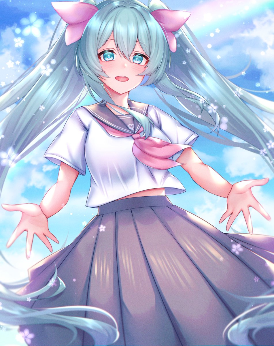 初音ミク「#初音ミク誕生祭2023 #初音ミク生誕祭2023 」|藤沢ありす@Skeb募集中のイラスト