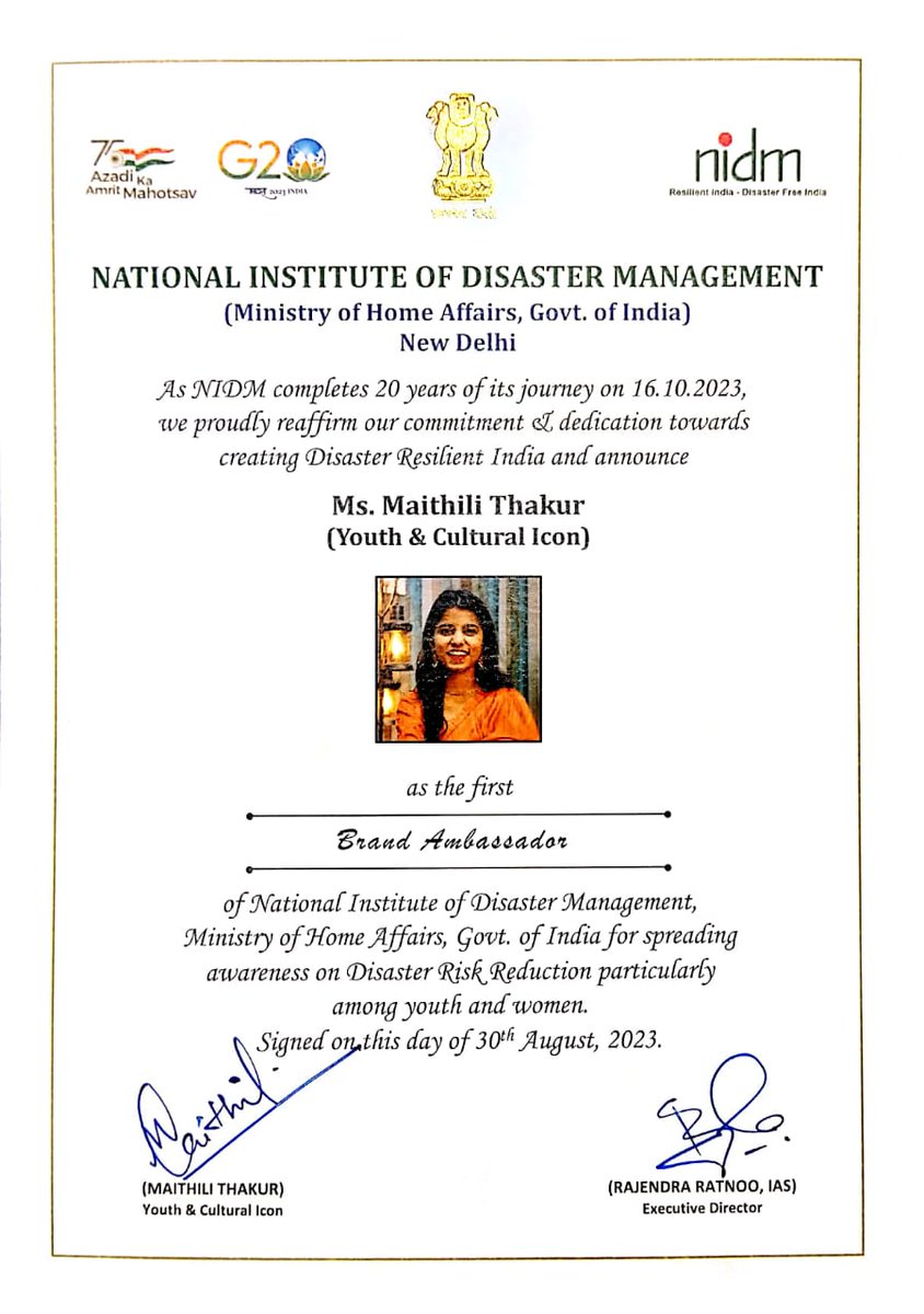 vikashsingh402's tweet photo. Congratulations🎉🥳
@maithilithakur 
#Mai-thi-li https://t.co/pNfWqpPkJB