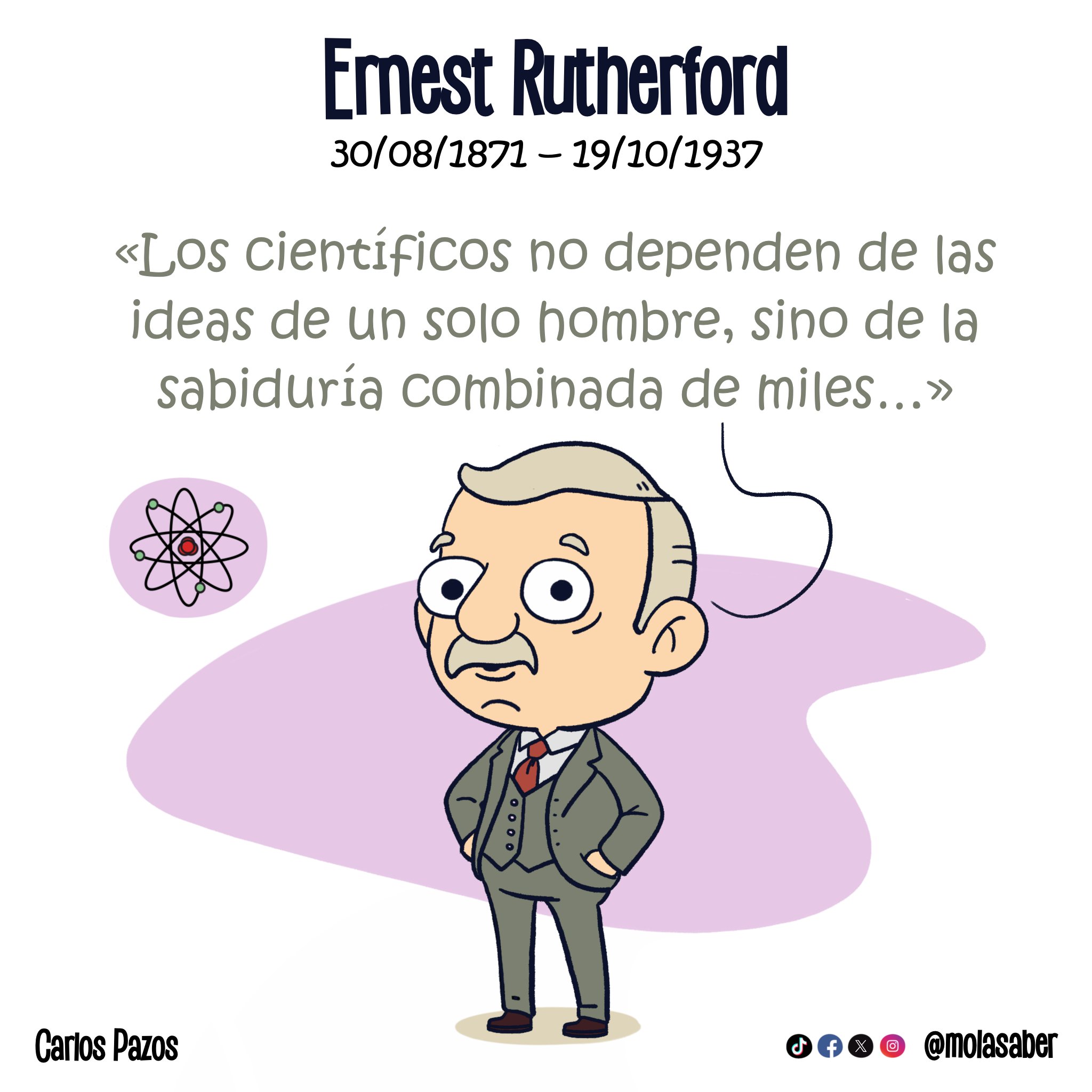 Caricatura De Ernest Rutherford Ernest Rutherford Stock Illustrations,