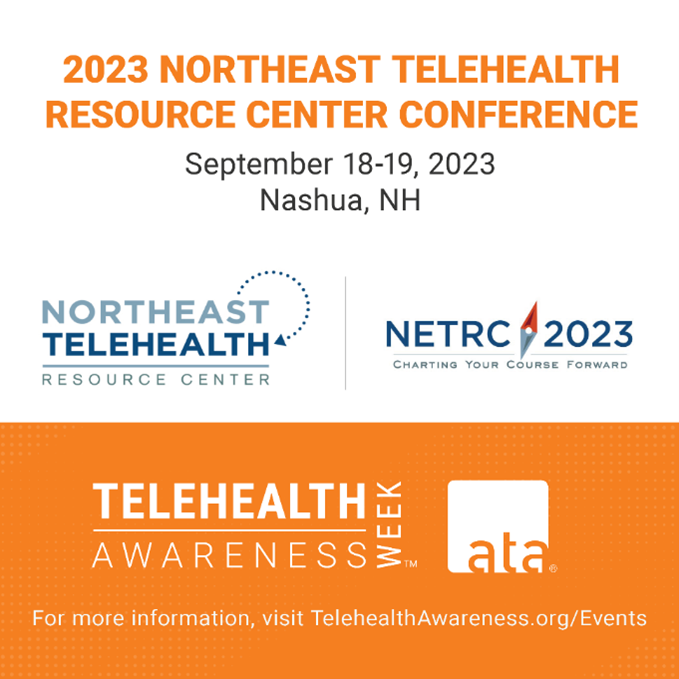 AmericanTelemed's tweet photo. During #TelehealthAwarenessWeek, @NortheastTRC’s #NETRC23 Conference will bring together #telehealth experts and stakeholders from across New England and New York for a dynamic event focused on the most exciting developments in virtual care. Learn more: https://t.co/wAHjFVKqDp https://t.co/L5iLXVNcoS