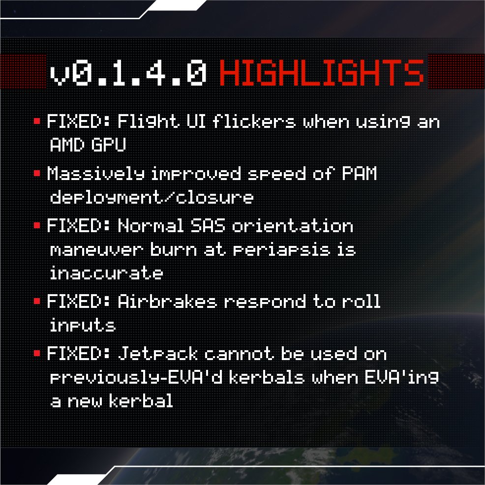 🎺 Update v0.1.4.0 is here Kerbonauts! 🎺