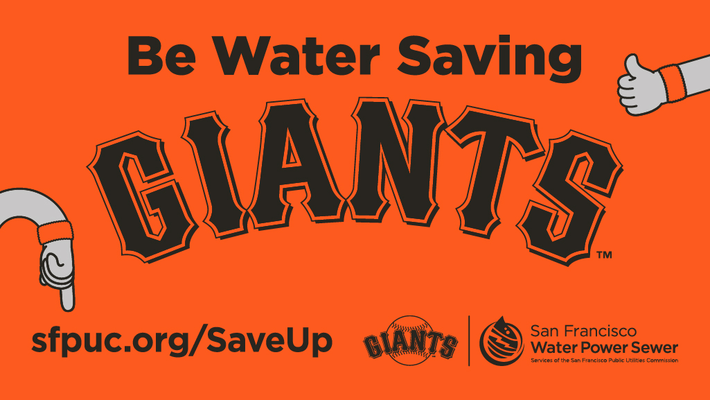 The @SFGiants are doing their part to conserve water @OracleParkSF by using soil sensors to ensure water is only used when necessary. You can pitch in to save water, too! Be a water saving Giant by watering only in the morning or evening. sfpuc.org/SaveUp