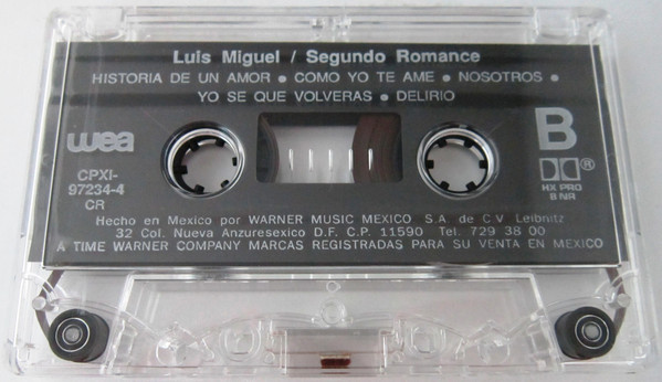 De mi colección.... Luis Miguel – Segundo Romance
Sello: WEA – CPXI 97234-4
Formato: Cassette, Album
País:México
Publicado: 1994
Género: Latin, Pop
Estilo: Bolero, Tango, Mariachi
.
#Mexico #LuisMiguel #SegundoRomance #GazcueEsArte @LMXLM @warnermusiclat