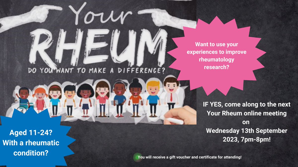 Our next Your Rheum meeting will be online, 13th September 7-8pm! If you are interested in joining, please fill in our quick form: forms.office.com/e/dhZYbK3KEL Visit our website to find out more about Your Rheum: yourrheum.org