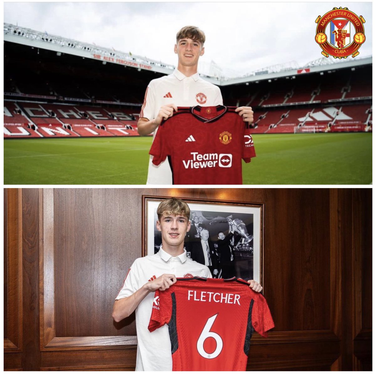 Jack y Tyler Fletcher oficialmente son Rojos👹.

#mufc #MUAcademy #unitedcuba