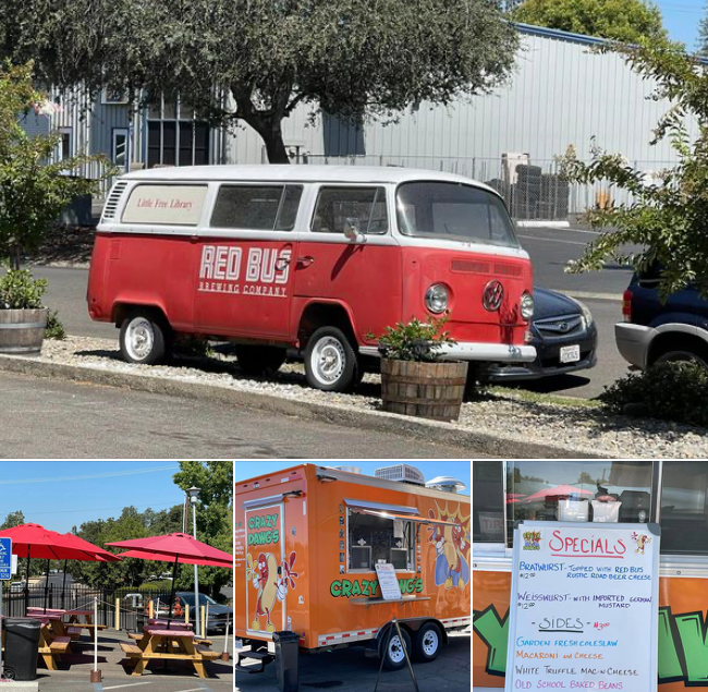 Crazy Dawgs & More is back at Red Bus today from 5:00 to 8:00. Stop on by for the best chili dogs ever! #FolsomFoodTruck #FolsomBrewery
