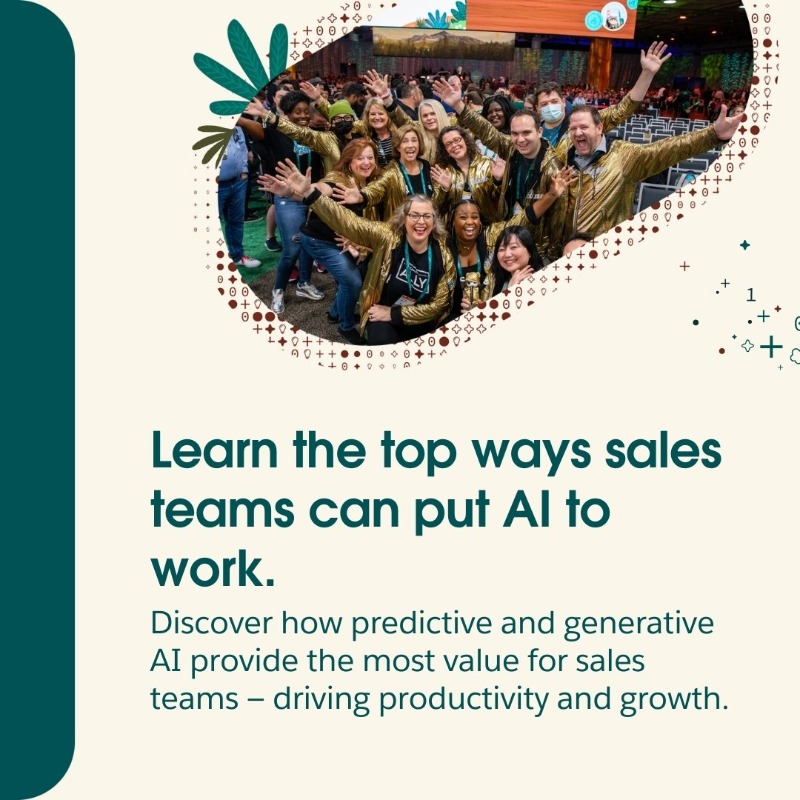 SalesCloud's tweet photo. Learn how your entire sales organization can boost productivity, harness data, and grow revenue with the #1 AI CRM for sales.